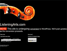 Tablet Screenshot of listeningarts.com